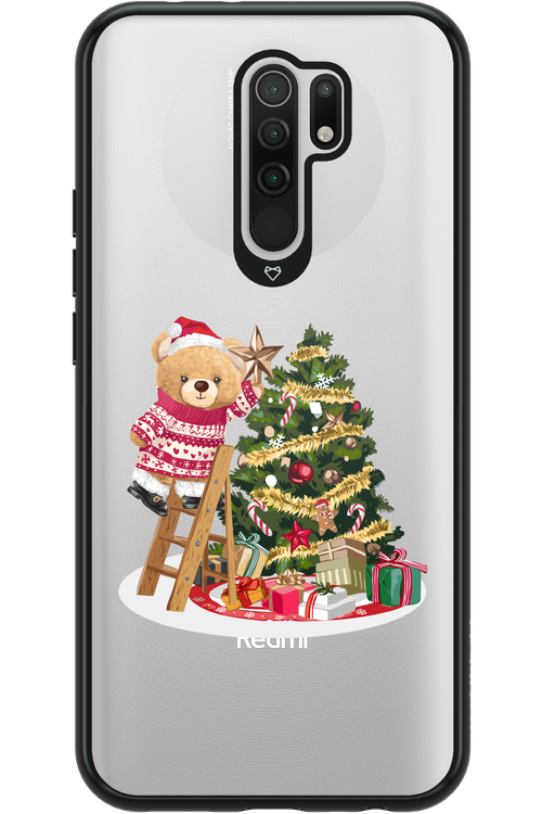 Christmas Bear (Transparent) - Xiaomi Redmi 9