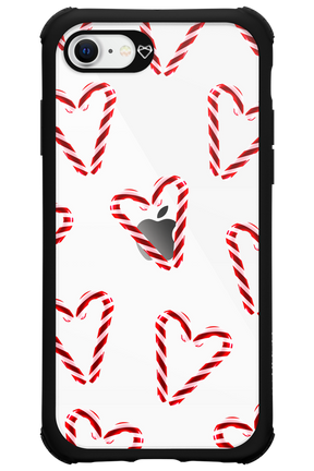 Candy Cane Hearts - Apple iPhone SE 2022