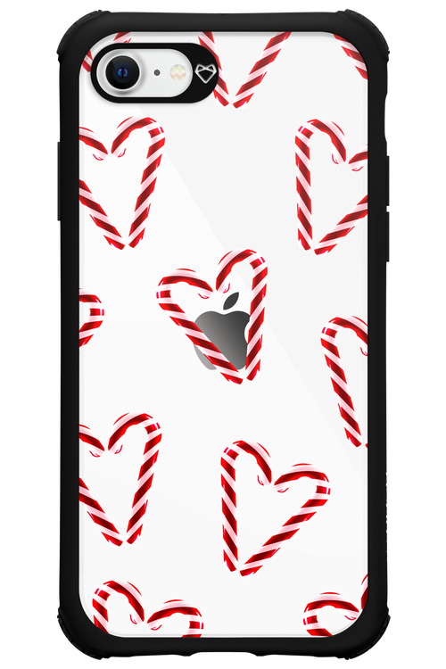 Candy Cane Hearts - Apple iPhone SE 2022