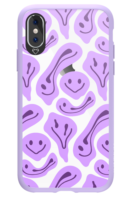 Fluid Smiley Purple - Apple iPhone XS