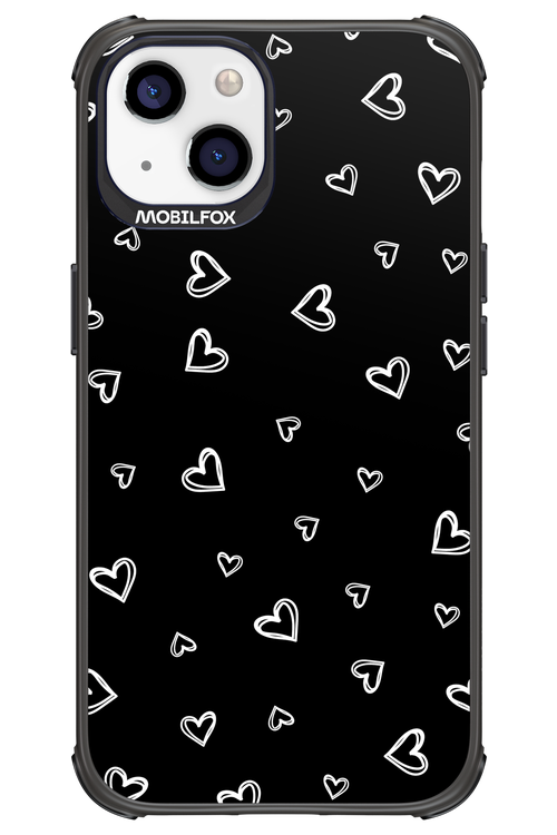 Monochrome Hearts 2.0 - Apple iPhone 13