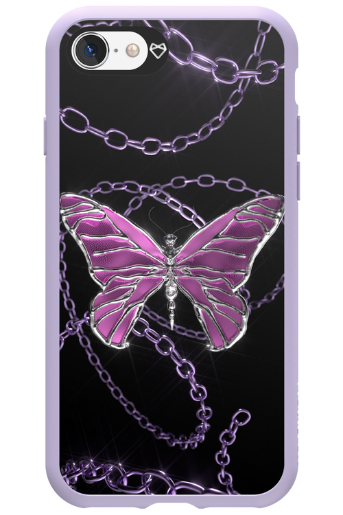 Butterfly Necklace - Apple iPhone SE 2020