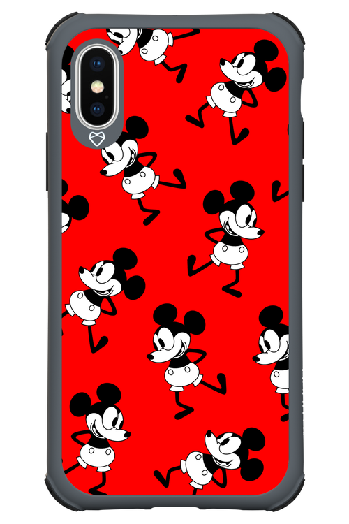 Iconic Mouse (red pattern) - Apple iPhone XS
