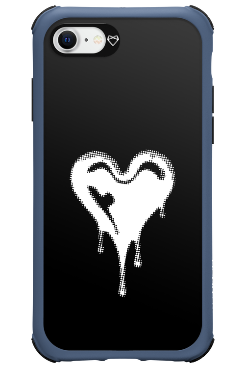 Heart Black - Apple iPhone SE 2022