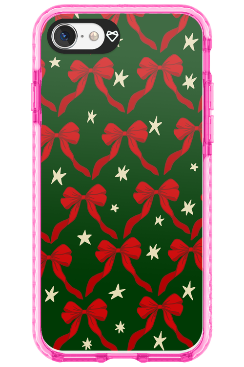 Bow & Stars (Green) - Apple iPhone SE 2022