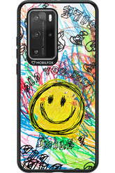 Crayon Smiley Colorful - Huawei P40 Pro