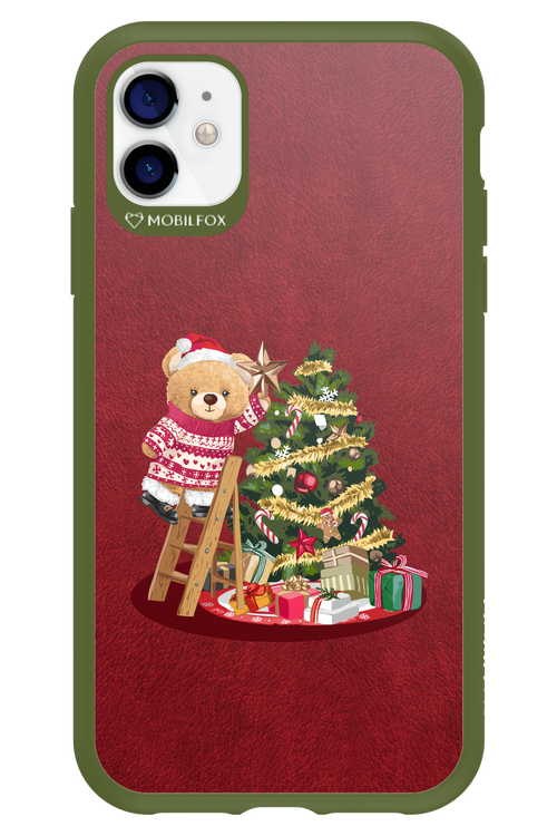 Christmas Bear (Burgundy) - Apple iPhone 11