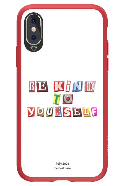 Be Kind To Yourself White - Apple iPhone X