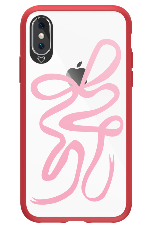 Pink Bow - Apple iPhone X