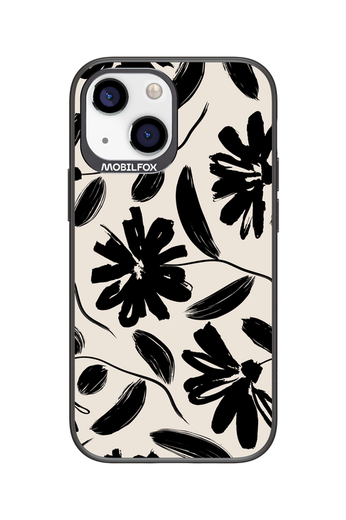Monochrome Flowerss - Apple iPhone 13 Mini