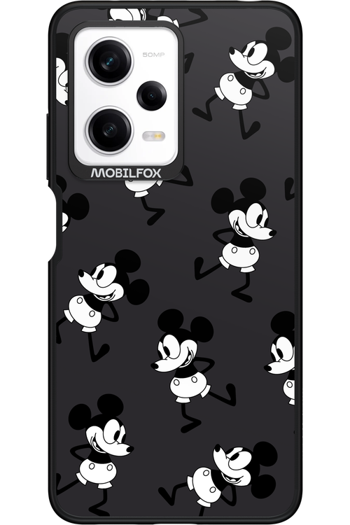Iconic Mouse (antracite pattern) - Xiaomi Redmi Note 12 Pro 5G