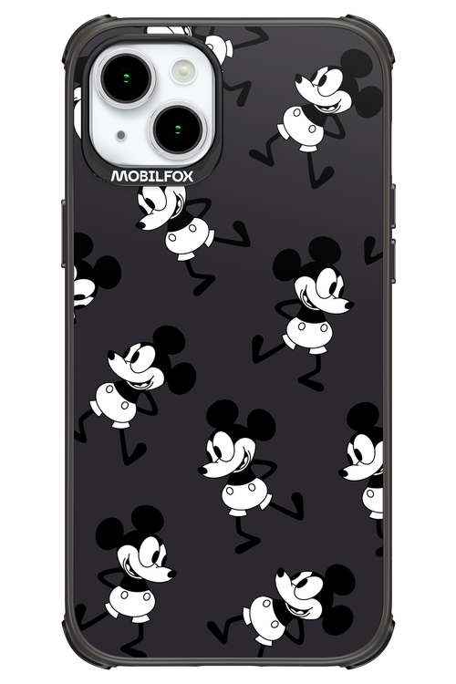Iconic Mouse (antracite pattern) - Apple iPhone 15 Plus