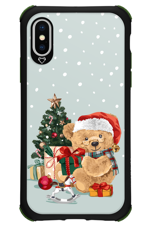 Merry Christmas Bear - Apple iPhone X