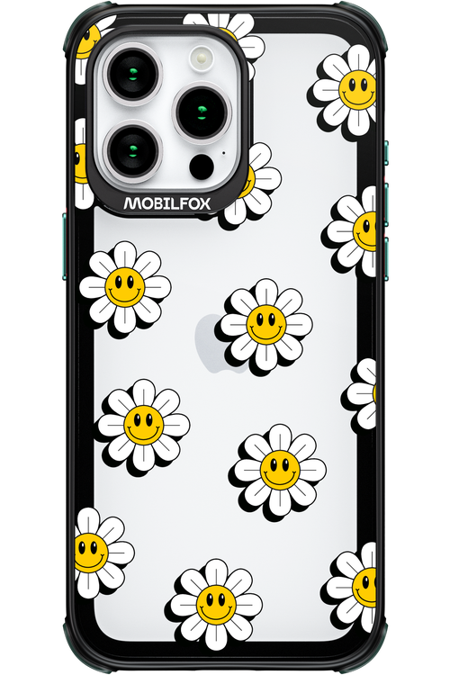 Smiley Flowers Transparent - Apple iPhone 15 Pro Max