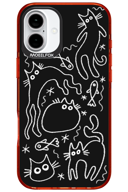 CHALK_CATS 2.0 - Apple iPhone 16 Plus
