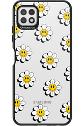 Smiley Flowers Transparent - Samsung Galaxy A22 5G