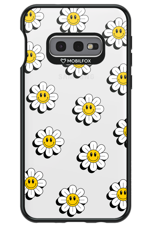 Smiley Flowers Transparent - Samsung Galaxy S10e