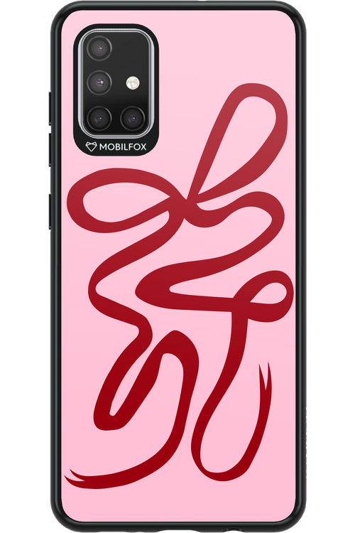 Burgundy Bow - Samsung Galaxy A71