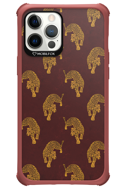 Burgundy Leopard Pattern - Apple iPhone 12 Pro Max
