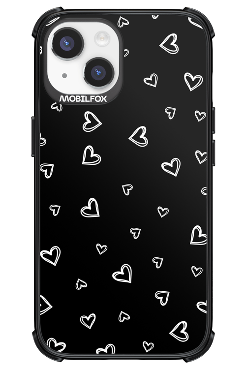 Monochrome Hearts 2.0 - Apple iPhone 14