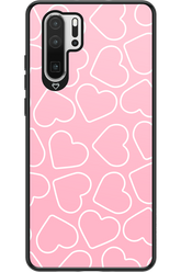 Line Heart Pink - Huawei P30 Pro