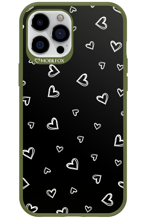 Monochrome Hearts - Apple iPhone 12 Pro Max
