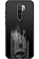 Money Burn B&W - Xiaomi Redmi Note 8 Pro