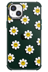 Smiley Flowers Transparent - Apple iPhone 14 Plus