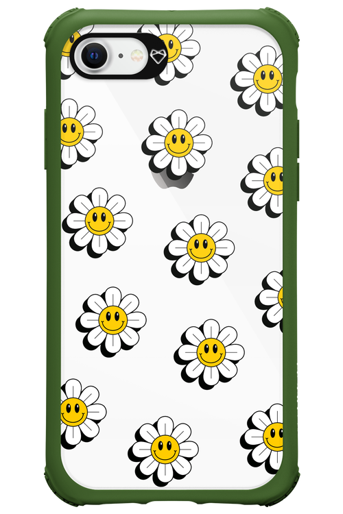 Smiley Flowers Transparent - Apple iPhone 8