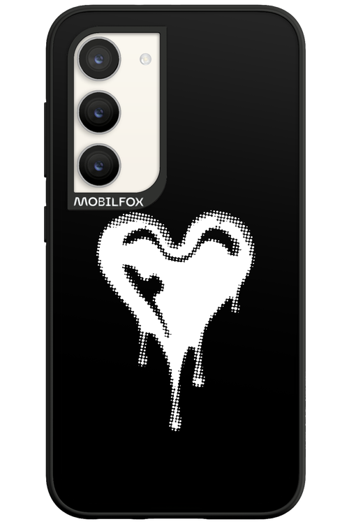 Heart Black - Samsung Galaxy S23