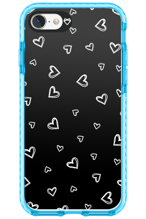 Monochrome Hearts 2.0 - Apple iPhone SE 2020