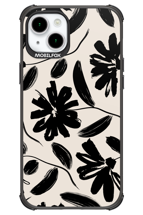 Monochrome Flowerss 2.0 - Apple iPhone 15 Plus