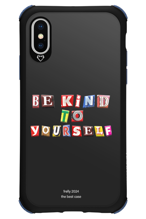 Be Kind To Yourself Black - Apple iPhone X