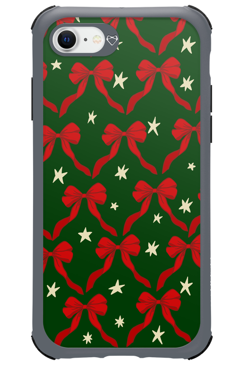 Bow & Stars (Green) - Apple iPhone SE 2020