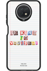 Be Kind To Yourself Notebook - Xiaomi Redmi Note 9T 5G