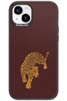 Burgundy Leopard - Apple iPhone 15 Plus