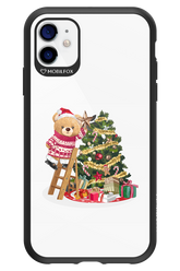 Christmas Bear (Transparent) - Apple iPhone 11