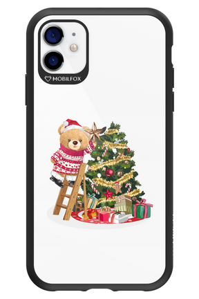 Christmas Bear (Transparent) - Apple iPhone 11