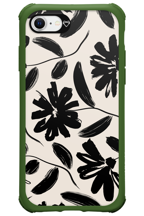 Monochrome Flowerss 2.0 - Apple iPhone SE 2022