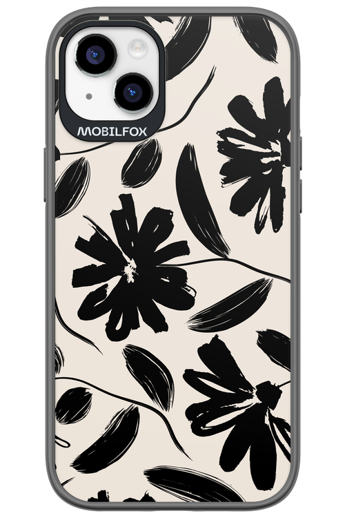 Monochrome Flowerss - Apple iPhone 14 Plus