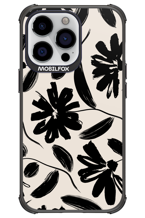 Monochrome Flowerss - Apple iPhone 13 Pro