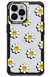 Smiley Flowers Transparent - Apple iPhone 13 Pro Max