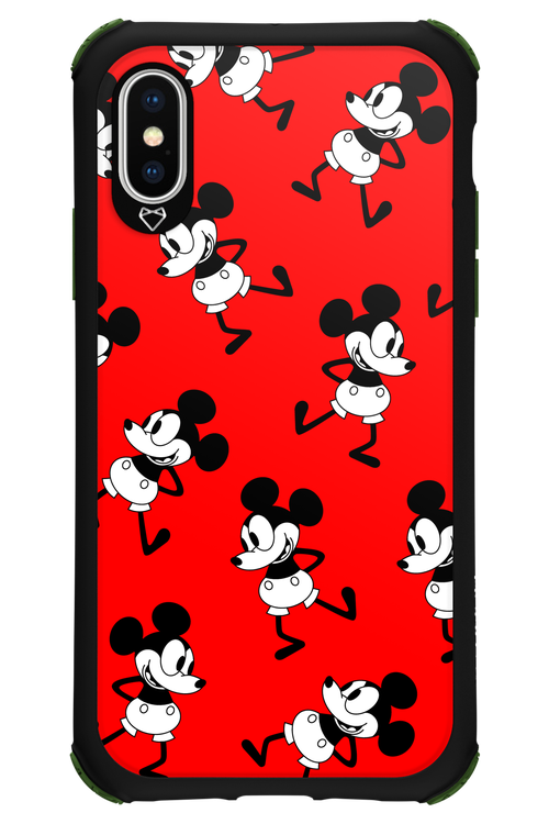 Iconic Mouse (red pattern) - Apple iPhone XS