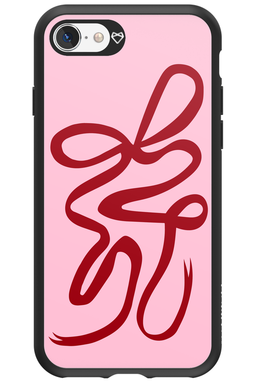 Burgundy Bow - Apple iPhone SE 2022