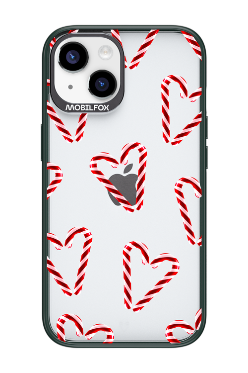 Candy Cane Hearts - Apple iPhone 14