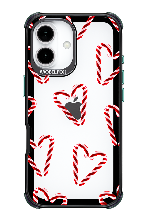 Candy Cane Hearts - Apple iPhone 17