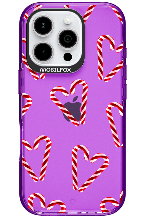 Candy Cane Hearts - Apple iPhone 16 Pro