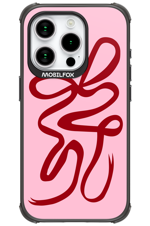 Burgundy Bow - Apple iPhone 15 Pro