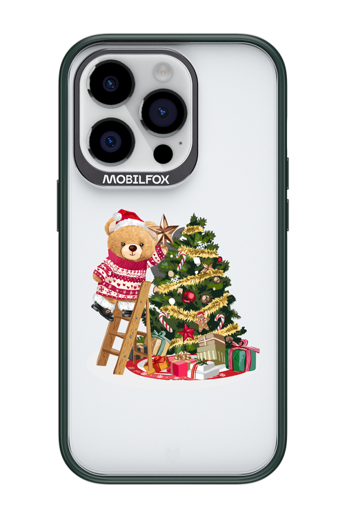 Christmas Bear (Transparent) - Apple iPhone 14 Pro
