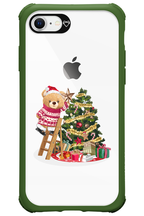 Christmas Bear (Transparent) - Apple iPhone 8